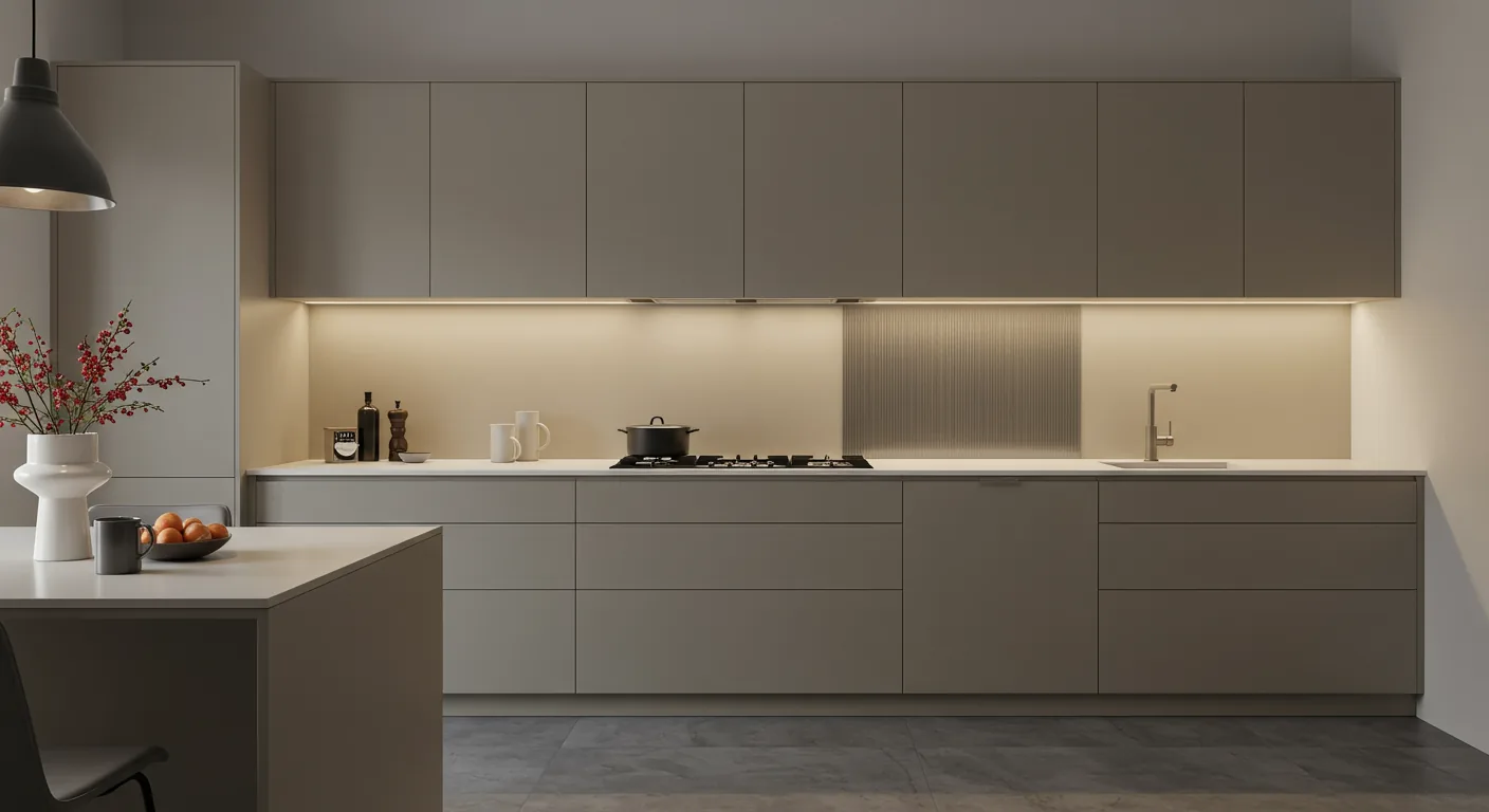 Ultra-minimalist Italian kitchen design with slim door profiles — Doimo Cucine KITWOOD Lebanon
