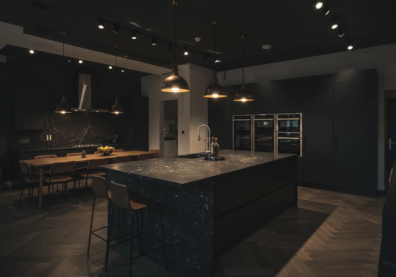 Outdoor kitchen with durable stone countertop surface — KITWOOD Lebanon