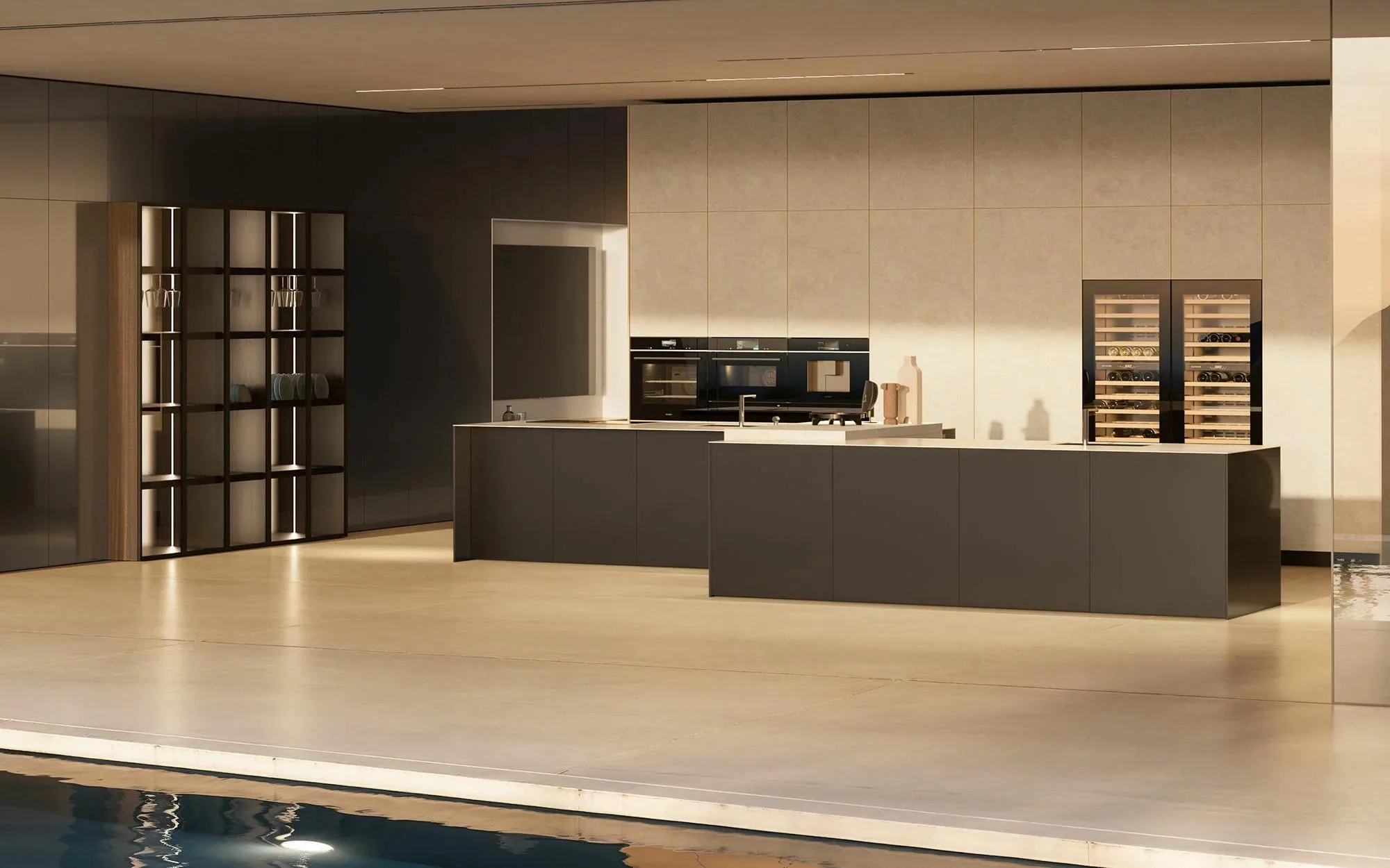 Italian kitchen Lebanon — Doimo Cucine Aspen warm contemporary design with premium Italian finishes