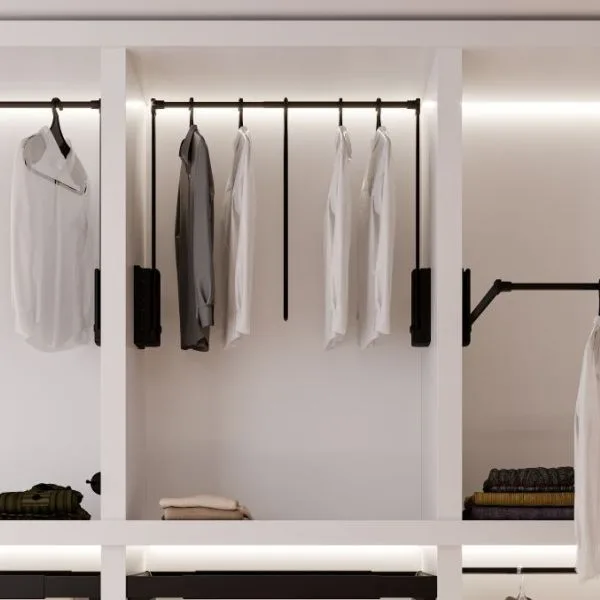 Servetto 2004 pull-down wardrobe lift — KLOZET wardrobe Lebanon