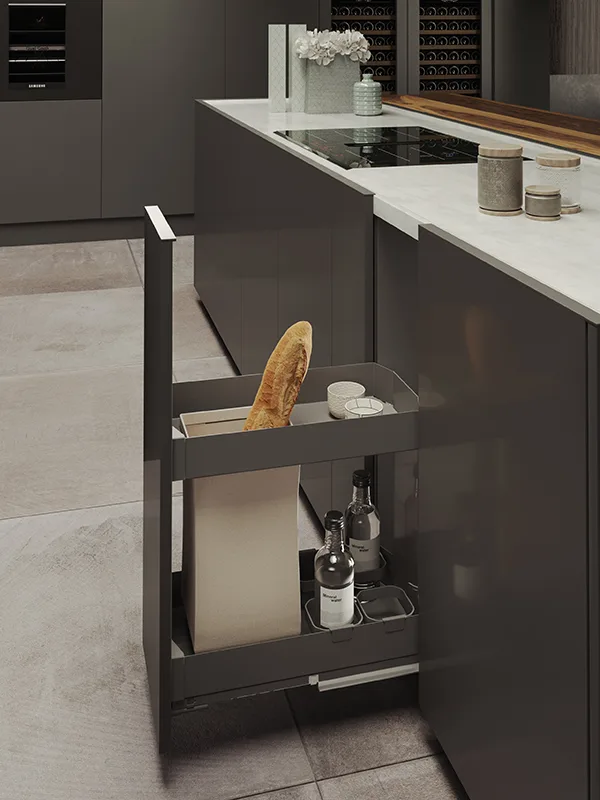 Sige 007 PRO Pull-Out Bread Basket — kitchen base unit accessory