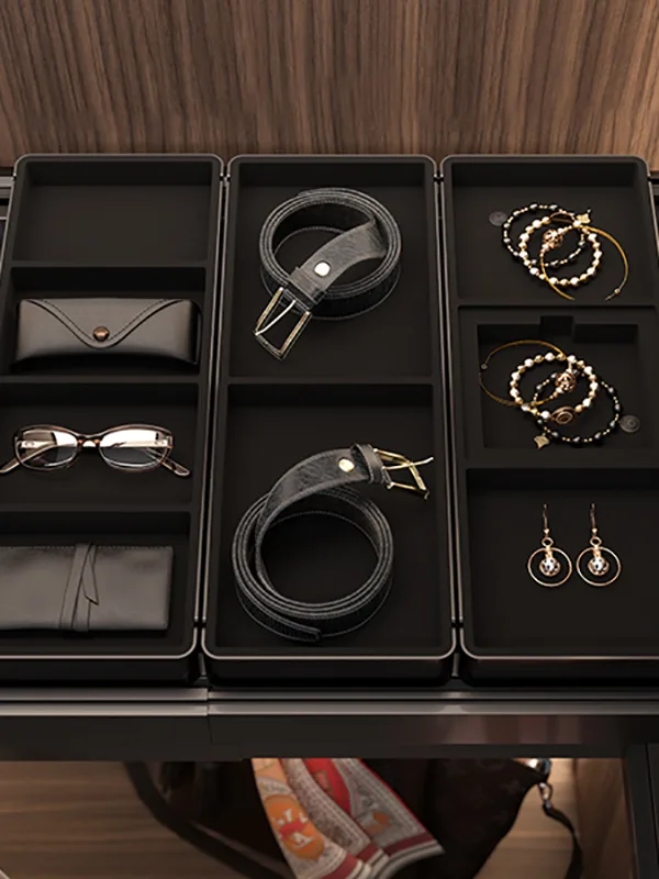 Sige EDGE E110 / E225 Accessories Trays & Glass Inserts — wardrobe internal fitting
