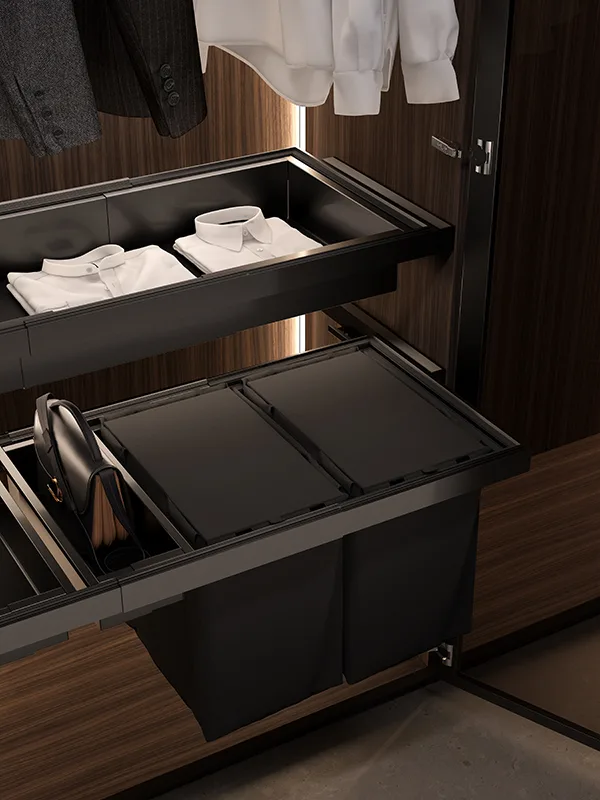 Sige EDGE E250 Laundry Basket — wardrobe internal fitting