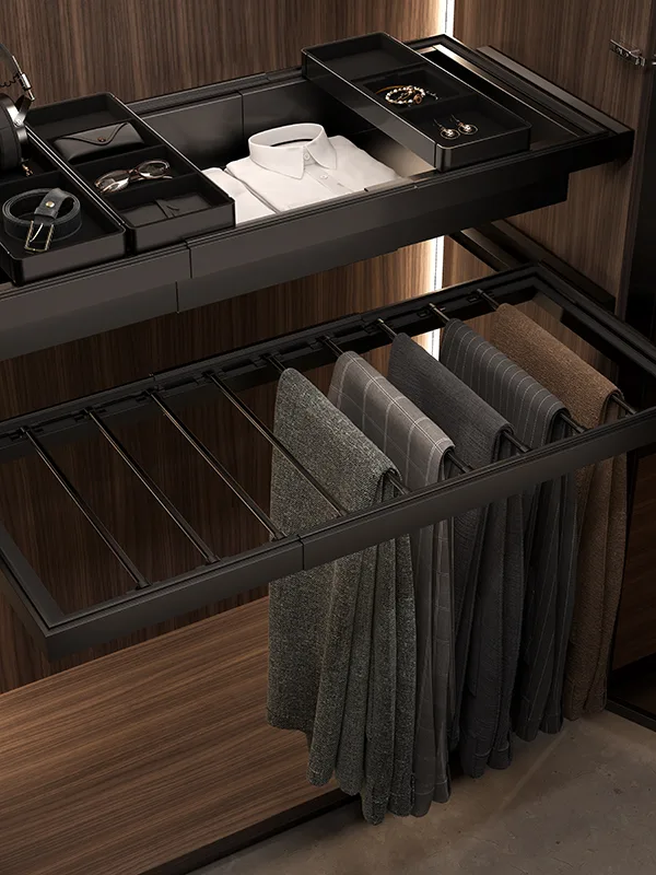 Sige EDGE E260 trouser rack — KLOZET wardrobe Lebanon