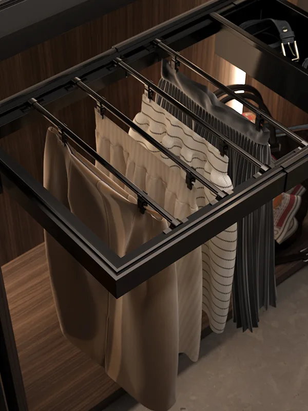 Sige EDGE E265 Skirt Rack — wardrobe internal fitting